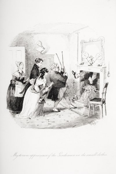 Apparition mystérieuse du gentleman en culotte, illustration de 